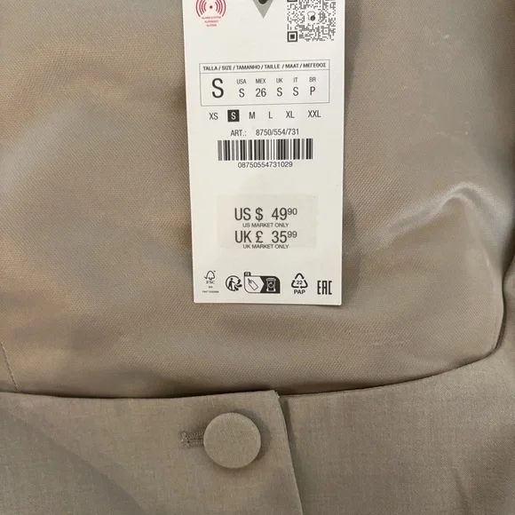 Zara Light Tan top - Picture 4 of 7